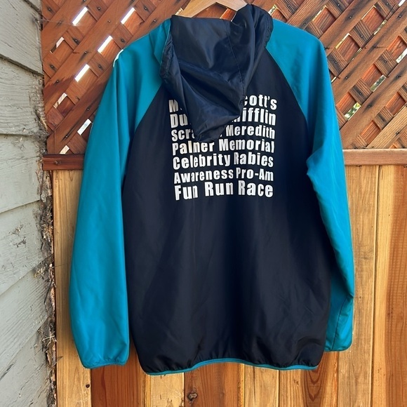 The Office Dunder Mifflin Windbreaker Rabies Awareness Coaches Jacket Size S - Picture 6 of 8